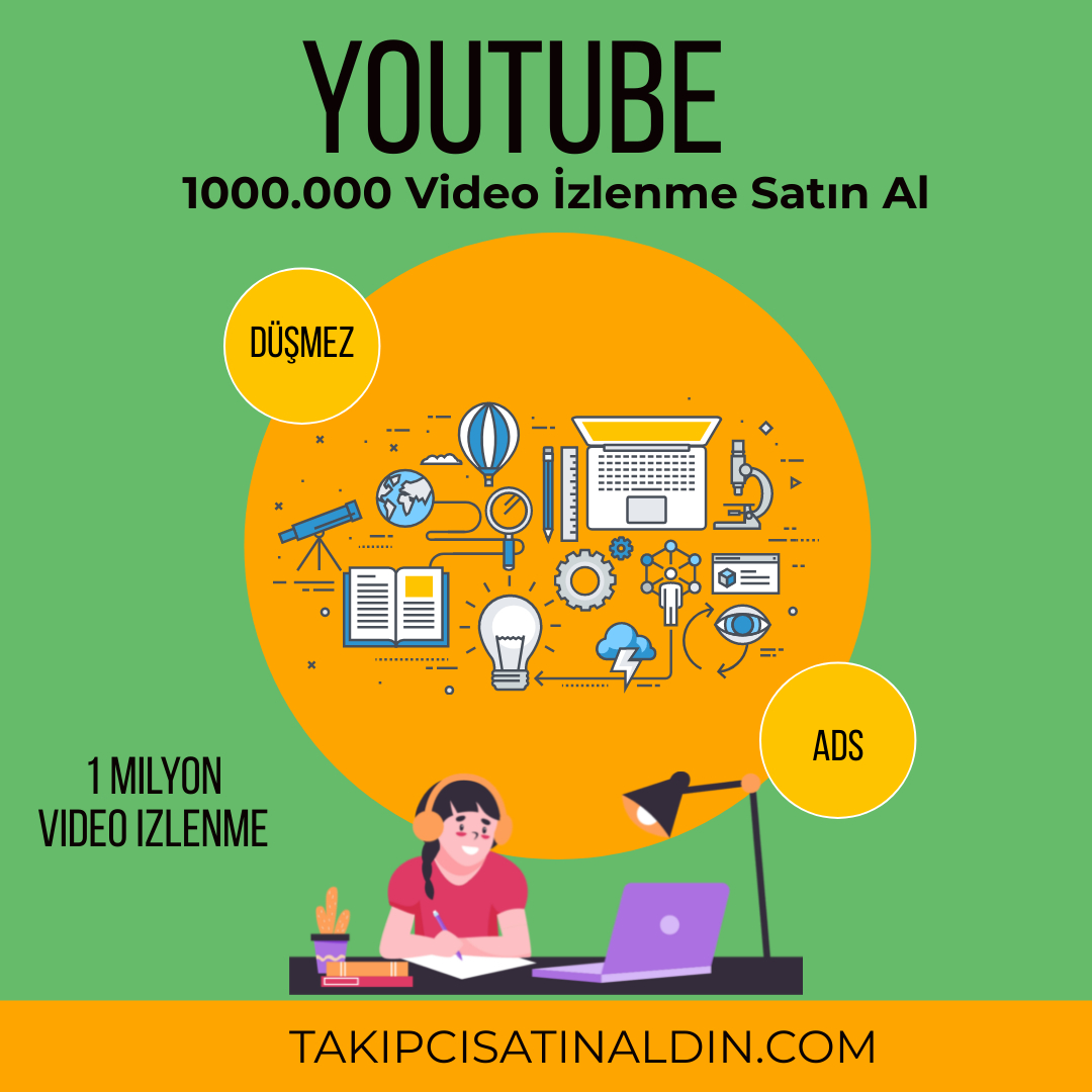 YouTube Videolarınızda %100 Organik 1000.000 İzlenme (1MİLYON İZLENME)