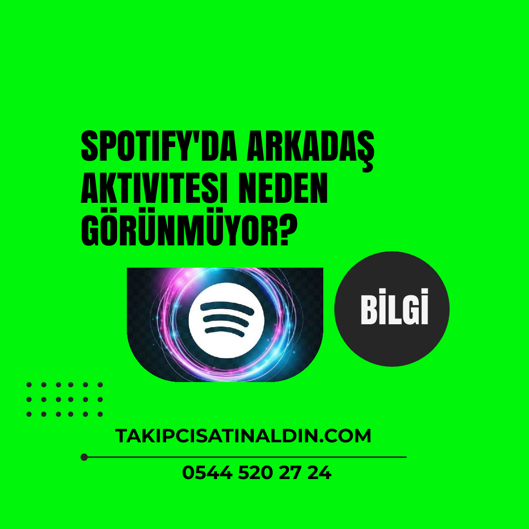 Spotify'da Arkadaş aktivitesi neden görünmüyor?